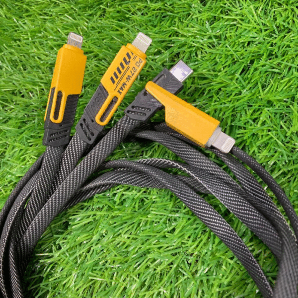 3-in-1 Fast Charging Cable – Nylon Braided